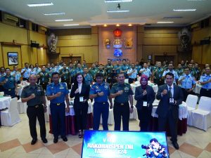 Dede Farhan Aulawi Jelaskan Tantangan Fungsi Penerangan Dalam Rakornispen TNI TA 2024